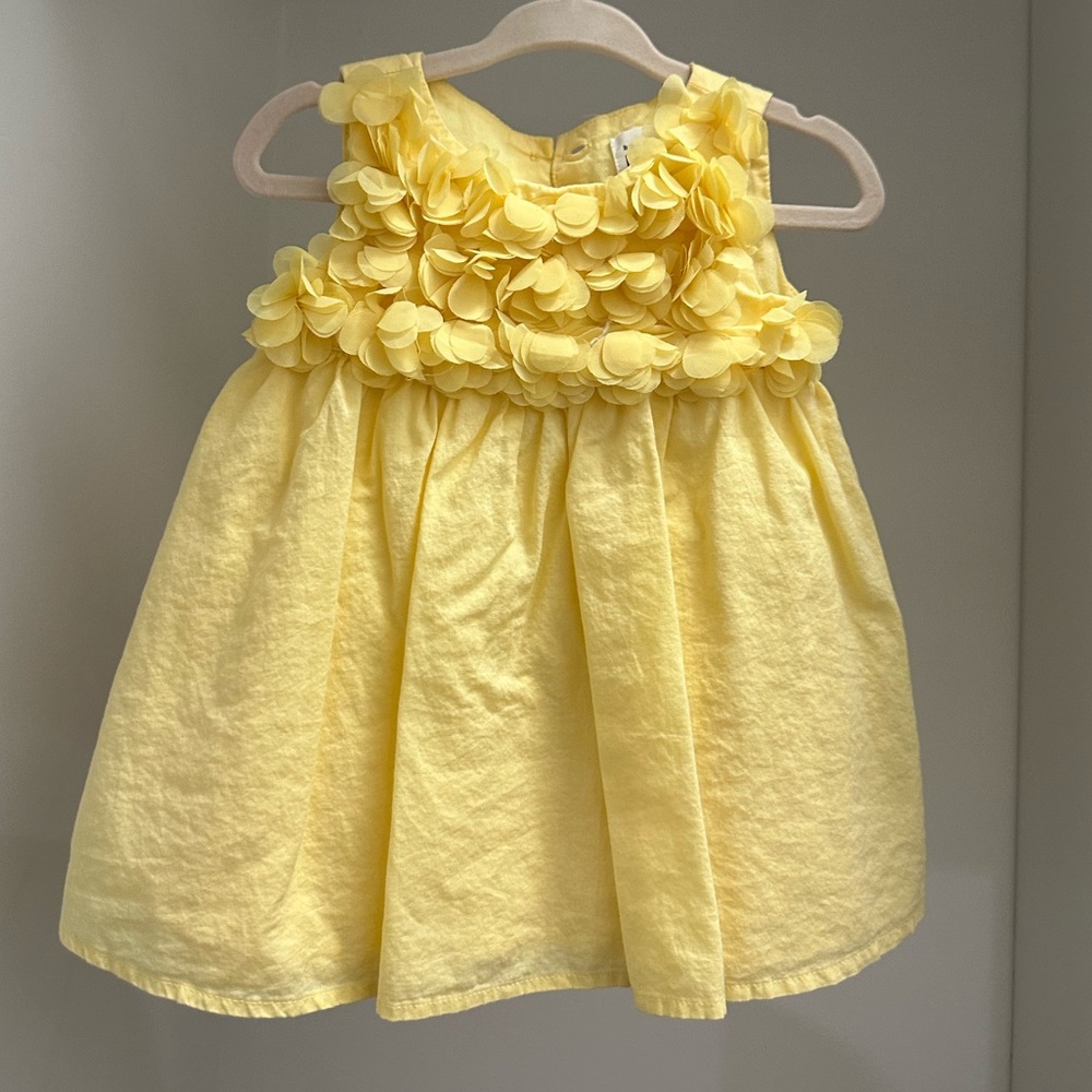 GAP Yellow Ruffle Dress